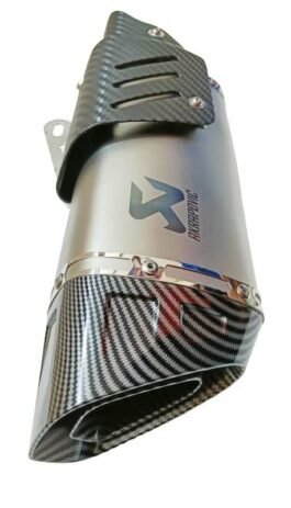 Akrapovic Universal Bike Muffler Exhaust Pipe Exhaust For – Suzuki and Kawasaki,Hero,KTM,Pulsur,TVS | For Bike Slip-on Exhaust System (Stainless Steel)