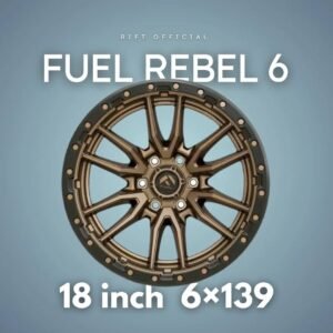 Rift Wheels Fuel Rebel 6 Alloy Wheels | 18 inch 6x139