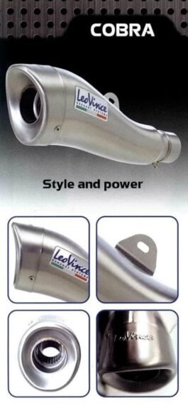 Leo Vince Cobra Stainless Steel Universal for Bike Duke 200, Duke1190, Apache 250, Ninja 250 Slip-on Exhaust System