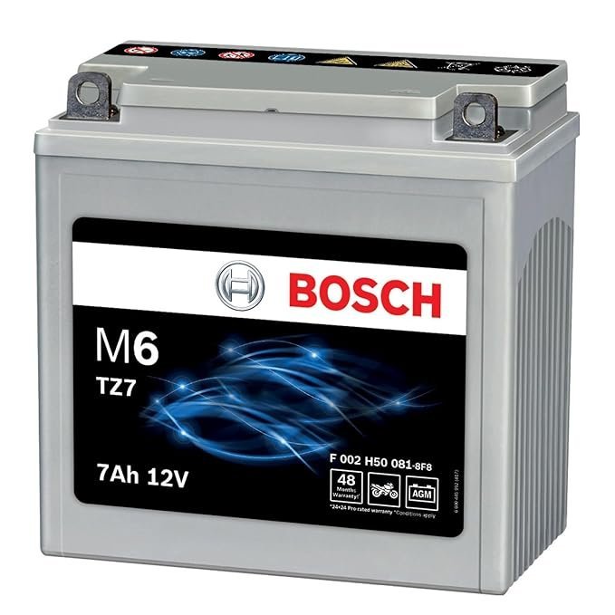 Bosch Bike Battery with AGM Technology |F002H500818F8 |7 Ah,TZ7|