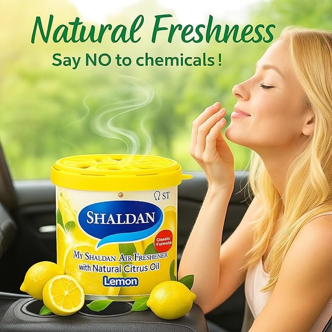 My Shaldan Japan Gel Car Perfume Air Freshener (Lemon, 80 g) - Image 3