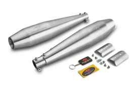 Red Rooster Performance Exhaust RRP Stellar for RE Continental GT 650/ RE Interceptor 650 | Brushed Steel (Matte)