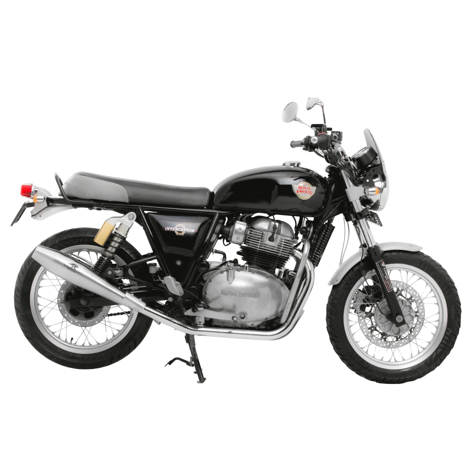 Red Rooster Performance Exhaust RRP Stellar for RE Continental GT 650/ RE Interceptor 650 | Brushed Steel (Matte) - Image 3