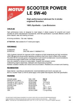 MOTUL SCOOTER LE 5W40