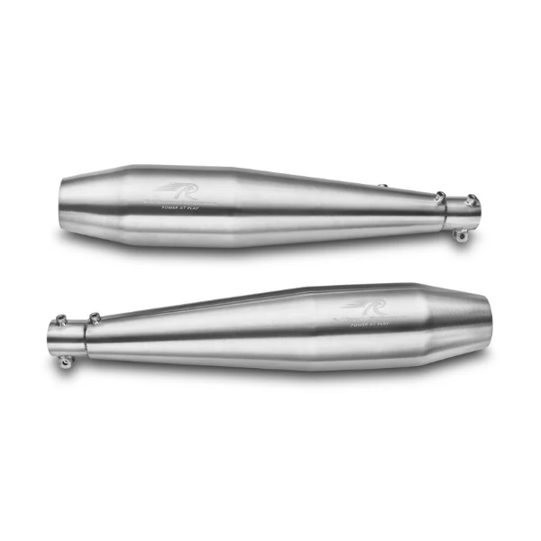 Red Rooster Performance Exhaust RRP Stellar for RE Continental GT 650/ RE Interceptor 650 | Brushed Steel (Matte) - Image 2