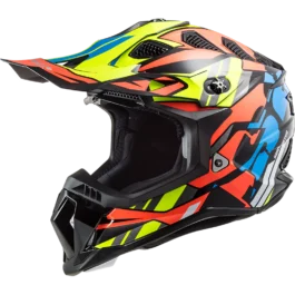 LS2 MX700 Subverter Evo Rascal Gloss Black Fluro Orange Helmet