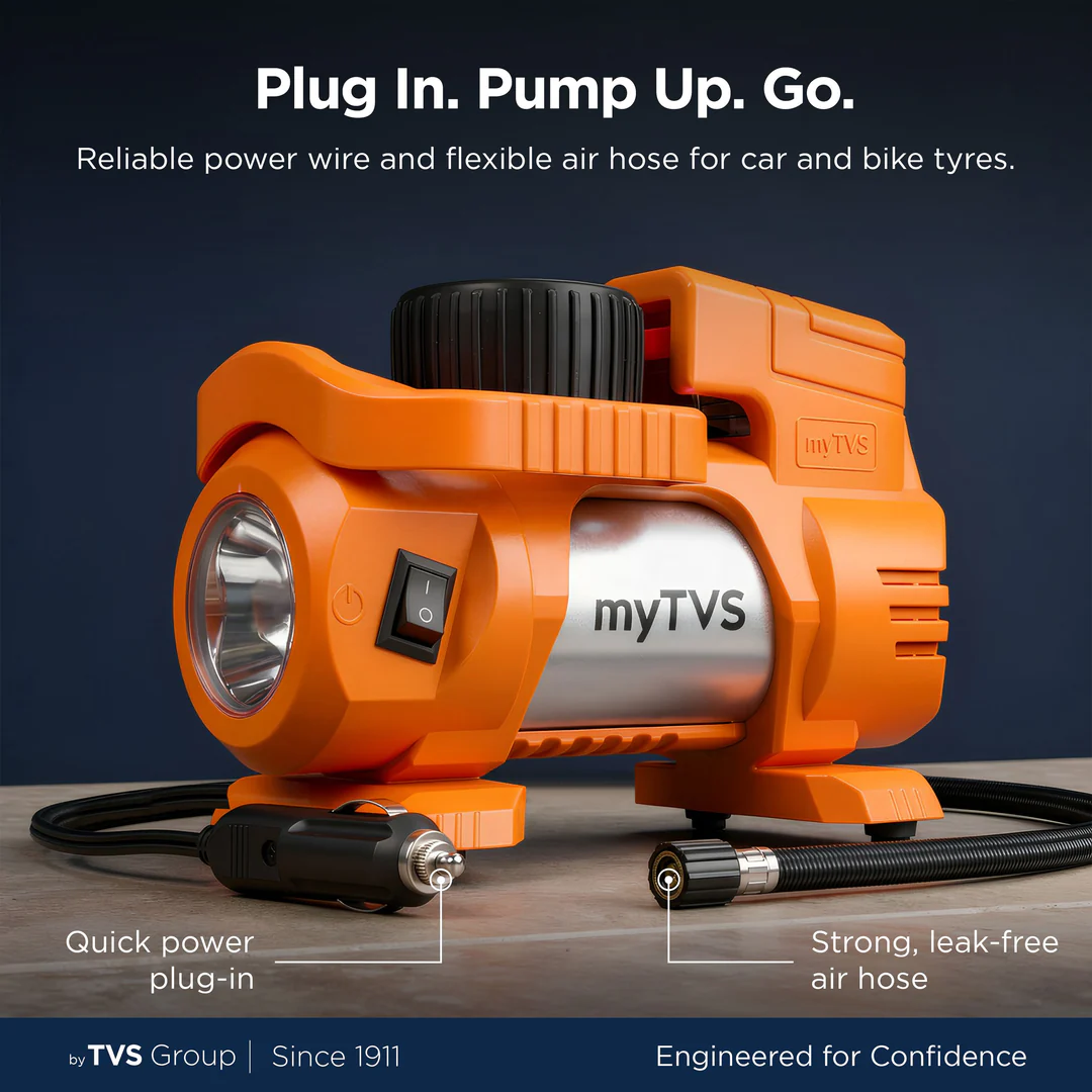 MyTVS TI-9 Air Thunder | Analog Heavy Duty Tyre Infltor For Car 150 Psi - Image 8