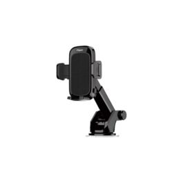 Fitgear Car Phone Mount Holder, Black Adjustable Dashboard Suction Mount Stand with Telescopic Arm, Universal Mobile Device Holder