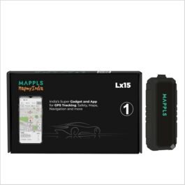 Mappls MapmyIndia GPS Vehicle Tracker LX15 | 1 Year Subscription Included | Geofencing, Driver Behaviour Monitoring