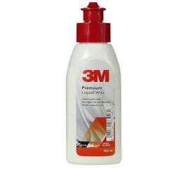 3M Premium Liquid Wax, Restores Car Paint Gloss, Water Repellent and UV Protection (100ml)