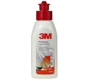 3M Premium Liquid Wax, Restores Car Paint Gloss, Water Repellent and UV Protection (100ml)