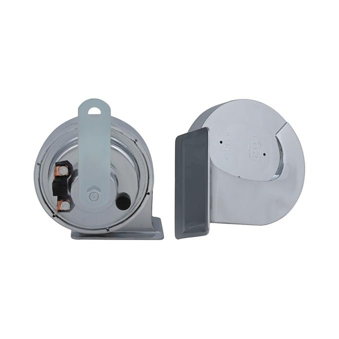 Hella TE30 SET Chrome Twin Tone Trumpet Horn- Universal - Image 4