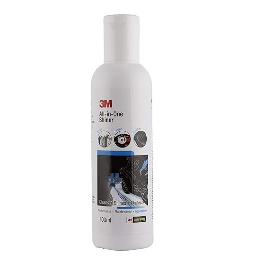 3M All-In-One Shiner, Polish, Easy To Use On The Vehicle Surfaces, Vinyl, Leather, Plastic And Tyres, Cleaning And Brightening The Complete Vehicle (100Ml)