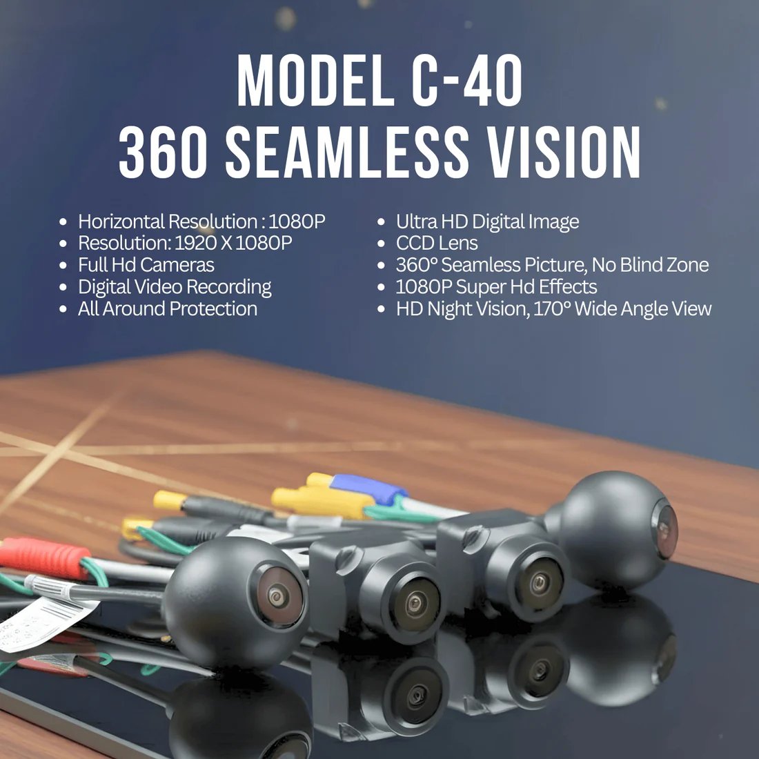 MOCO C-40 2K 360˚ Bird View Add-On Kit For Android Player - Image 8