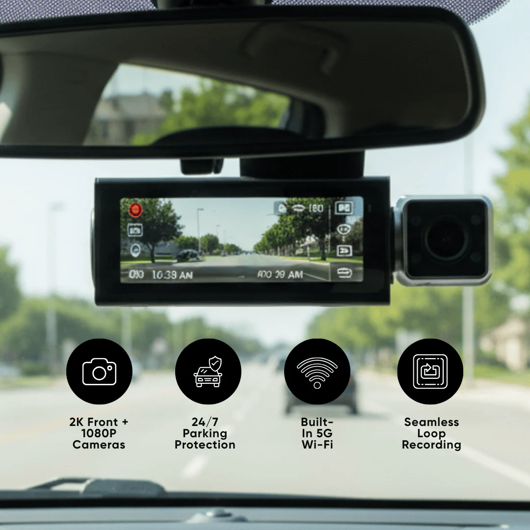 MOCO DC-03 Triple-Camera Dashcam 4K (2K+1K+1K) Wifi With Mobile App Control - Image 12