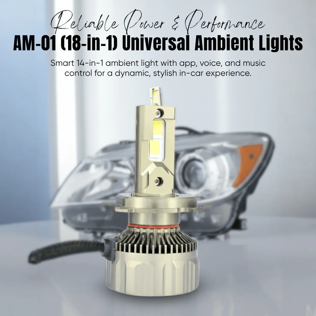 MOCO 300W Led Light Hi/Low Beam (H4/H19) 1 Pair (2N) - Image 3