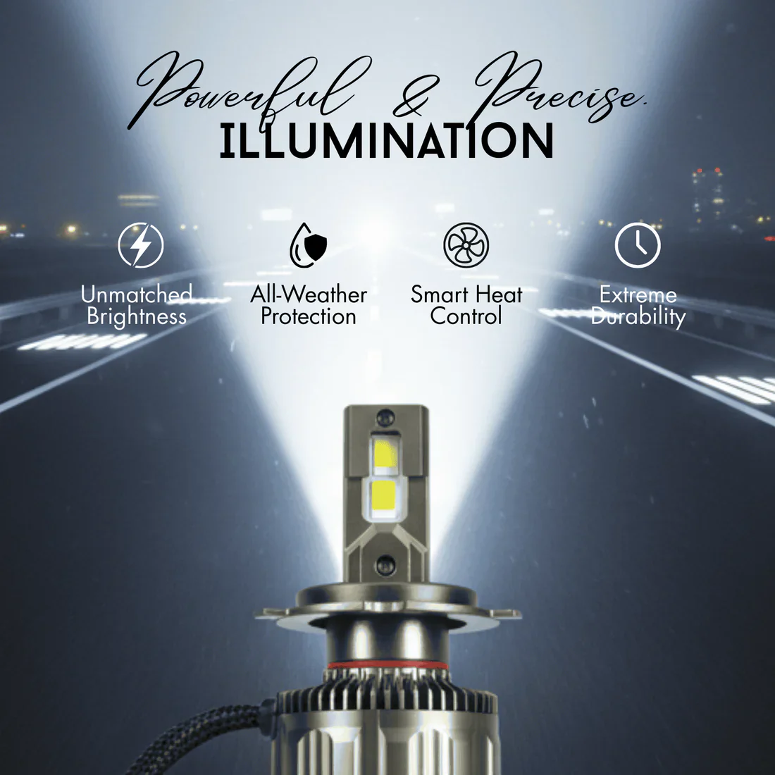 MOCO 300W Led Light Hi/Low Beam (H4/H19) 1 Pair (2N) - Image 5