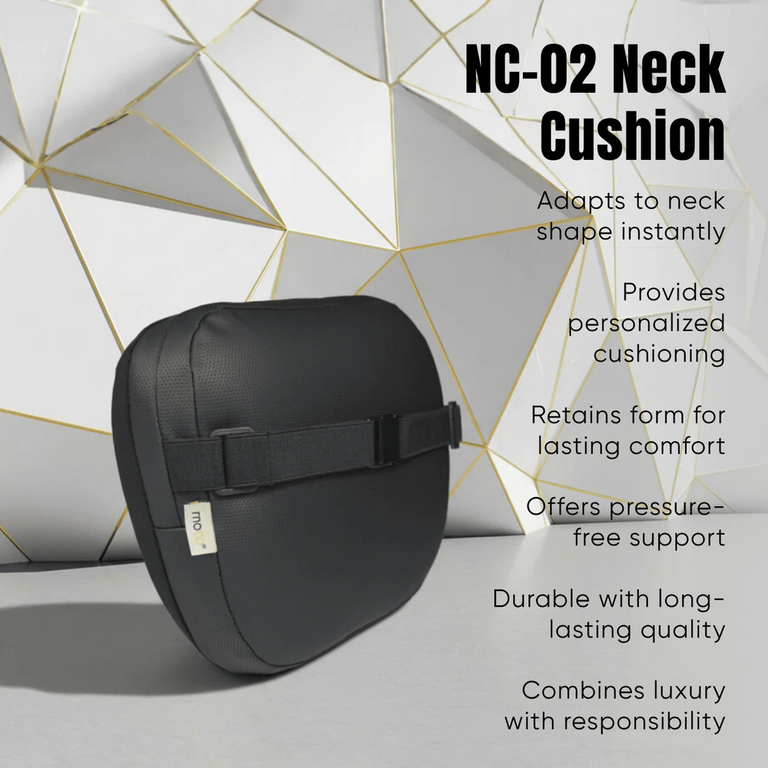 MOCO Leatherette Memory Neck Cushion (3X Comfort) - Image 9