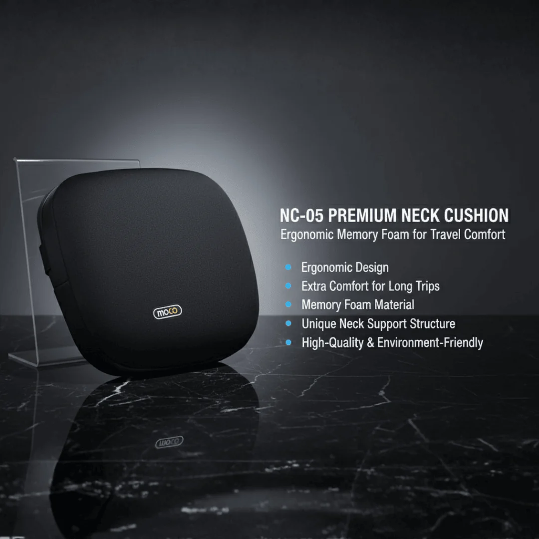 MOCO Leatherette Memory Neck Cushion (3X Comfort) - Image 12