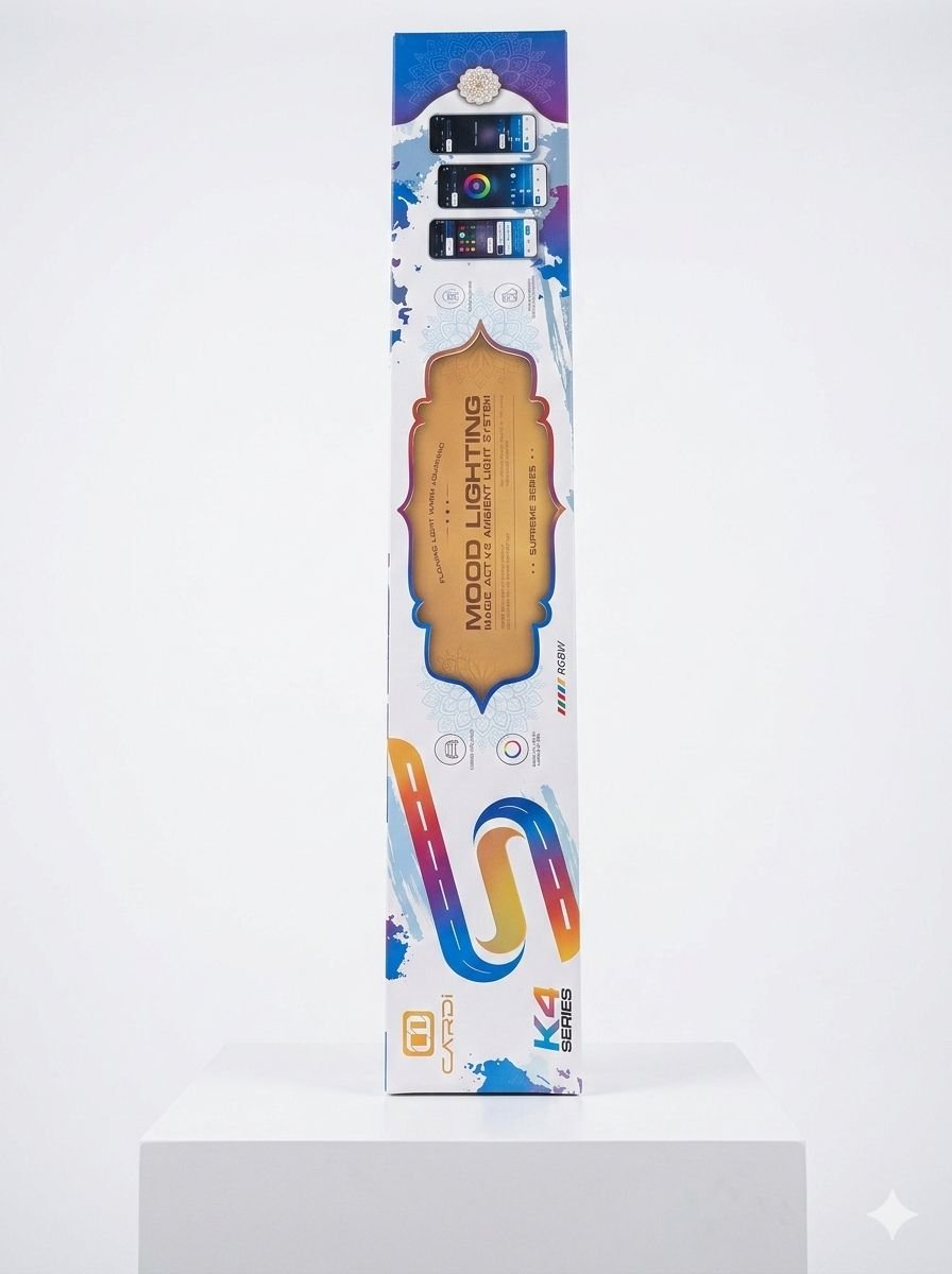 Cardi K4 Series Ambient Light Kit – Smart RGB LED Interior Lighting Set