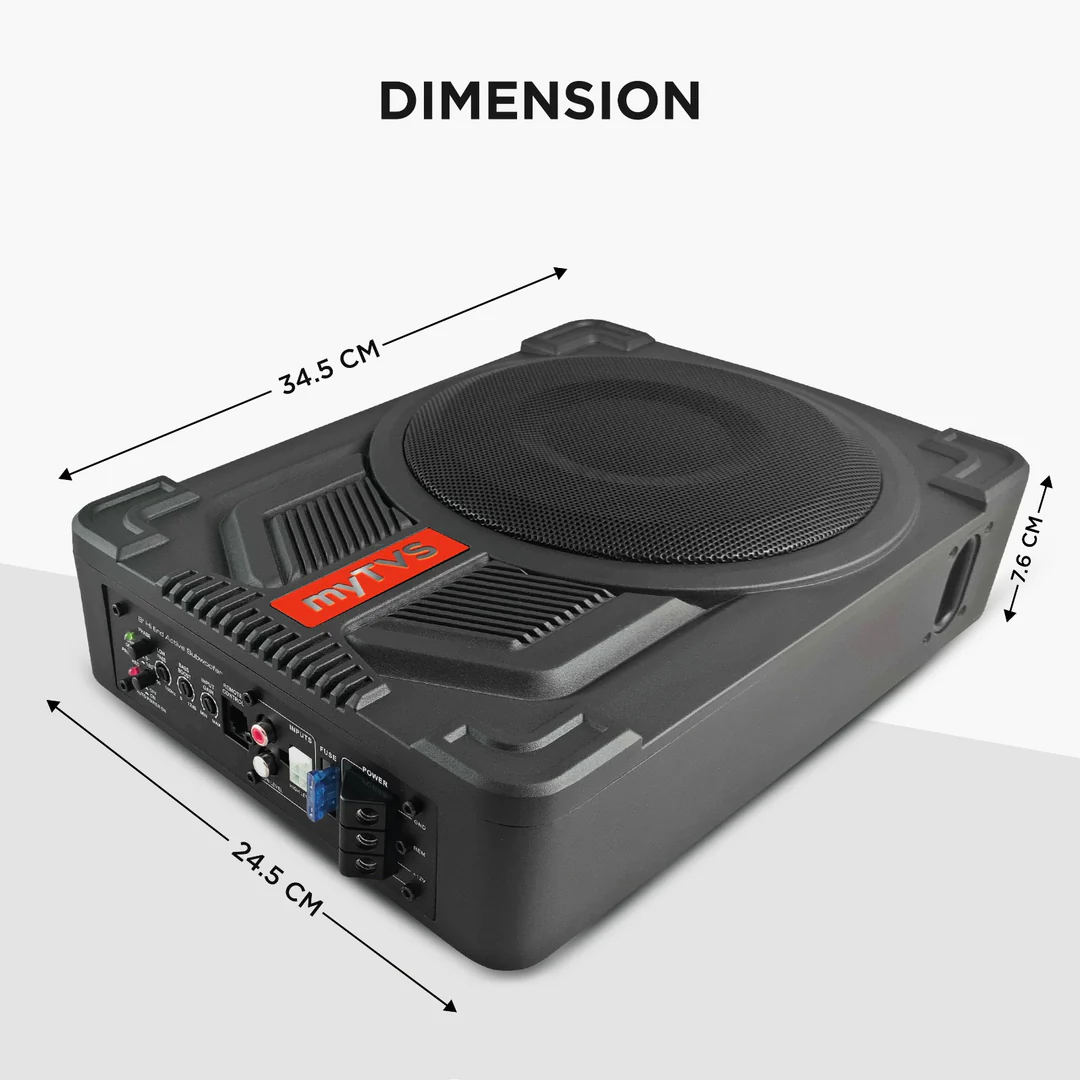 MyTVS 8" Slim Underseat Subwoofer VXSW-8 | Vibe X Series - Image 6