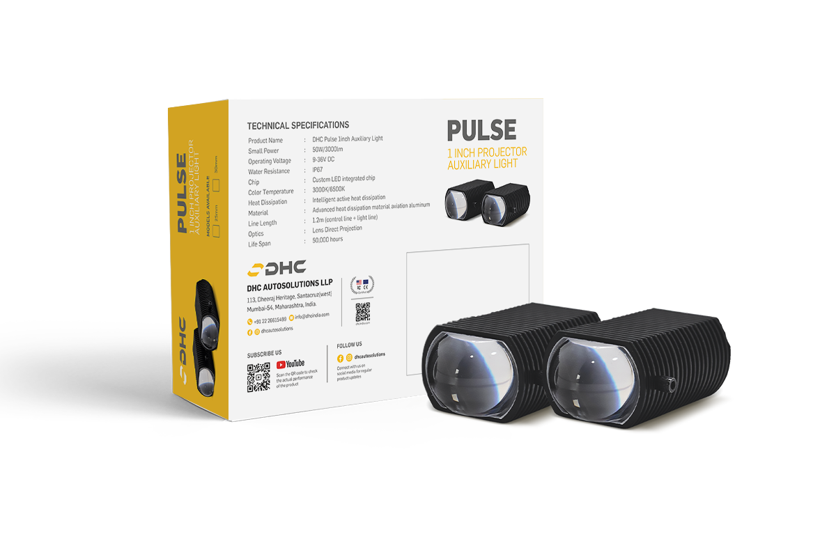 DHC Pulse 1 inch Projector Auxiliary Light | 50W | 3000K | 6000K 2 in 1 - Image 3