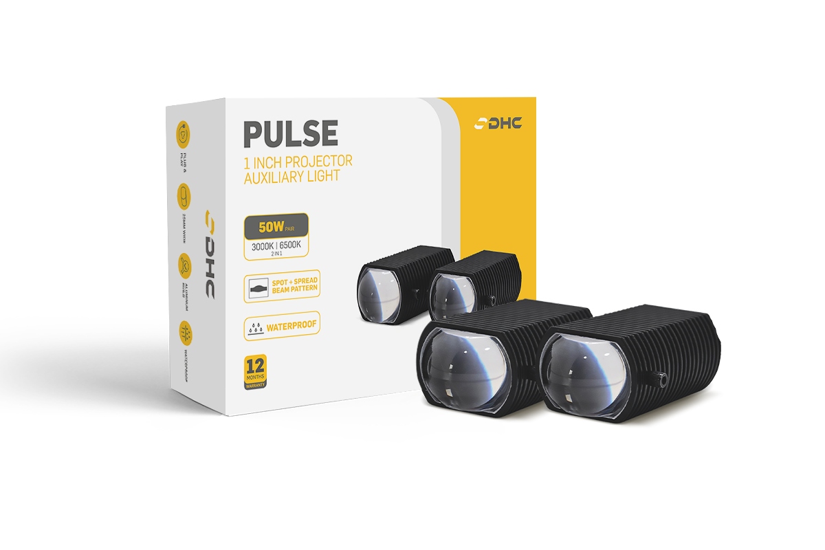 DHC Pulse 1 inch Projector Auxiliary Light | 50W | 3000K | 6000K 2 in 1 - Image 2